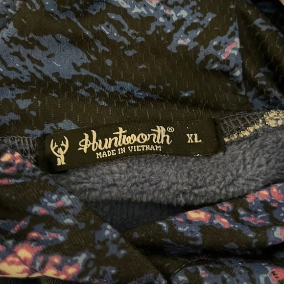 HUNTWORTH Purple Contrast Performance Hoodie - Picture 3 of 8